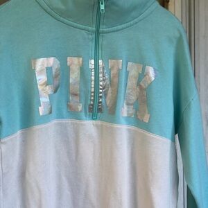 Pink Victoria secrect zip up sweater